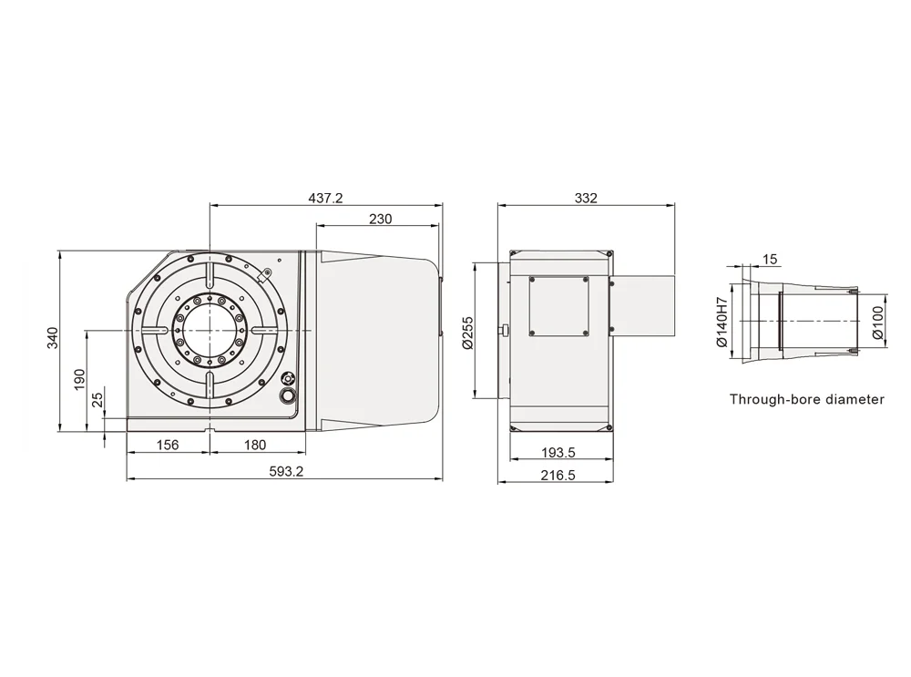 Поворотный стол Detron RCX-255H