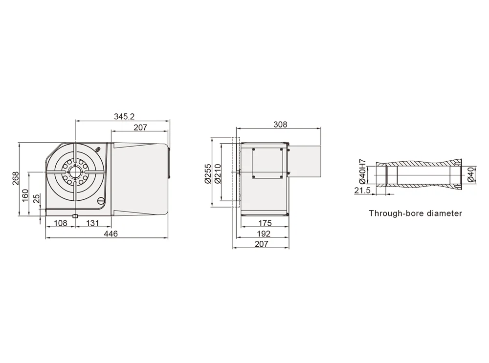 Поворотный стол Detron RCX-210S/H