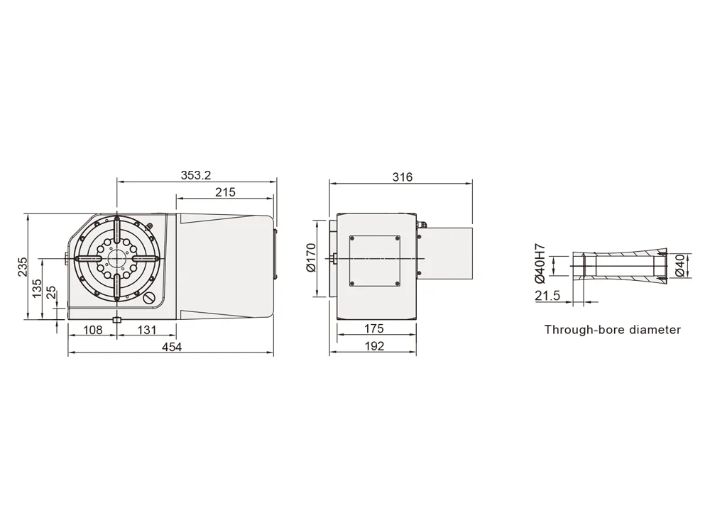 Поворотный стол Detron RCX-170S/H
