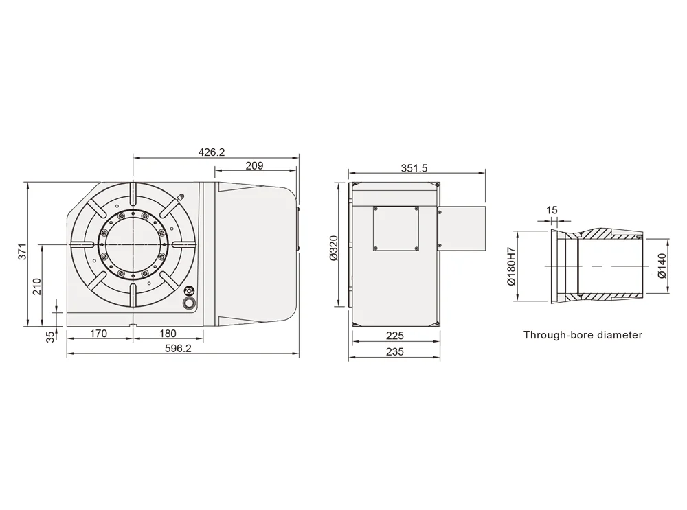 Поворотный стол Detron RCX-320H