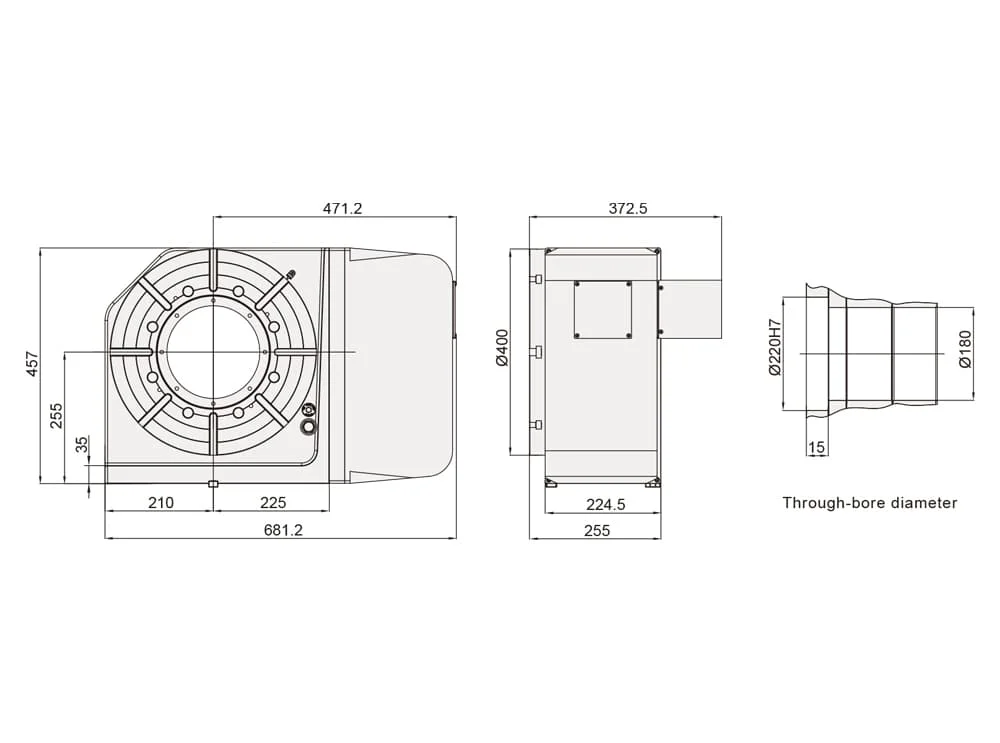 Поворотный стол с ЧПУ Detron GXA-400H