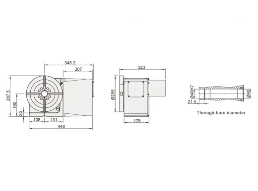 Поворотный стол Detron RCX-250ES/H