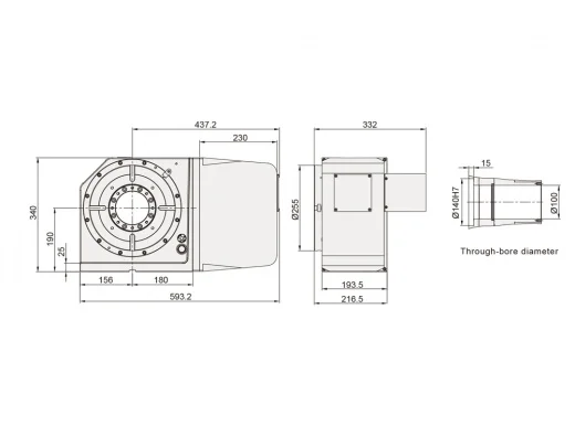 Поворотный стол Detron RCX-255H