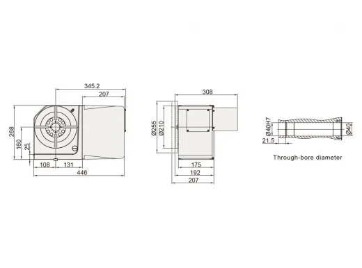 Поворотный стол Detron RCX-210S/H