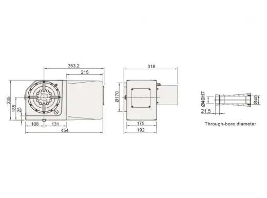 Поворотный стол Detron RCX-170S/H