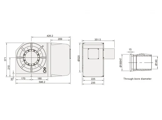 Поворотный стол Detron RCX-320H