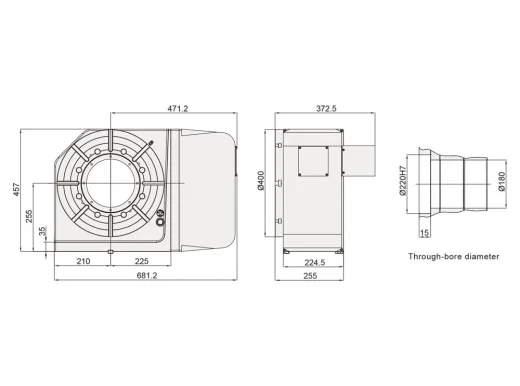 Поворотный стол Detron RCX-400H