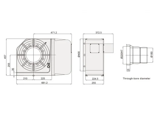Поворотный стол с ЧПУ Detron GXA-400H